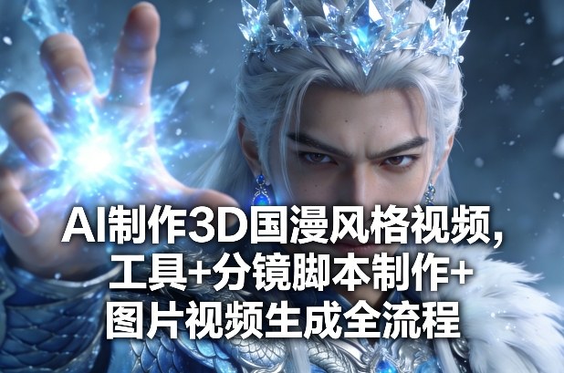 AI制作3D国漫风格视频，工具+分镜脚本制作+图片视频生成全流程